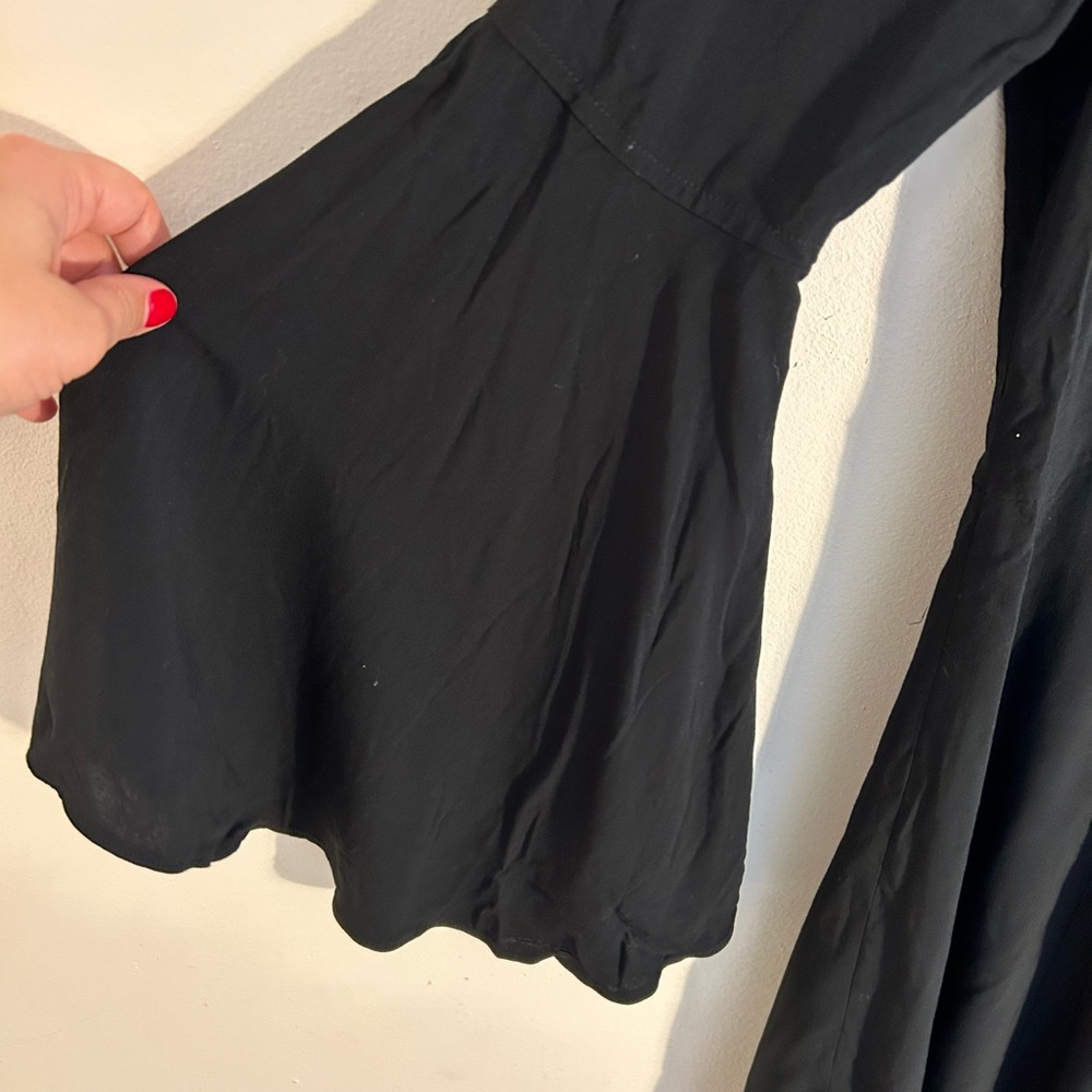 Express Little Black V-Neck Dress - Picture 8 of 11